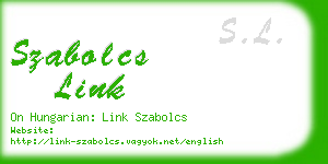 szabolcs link business card